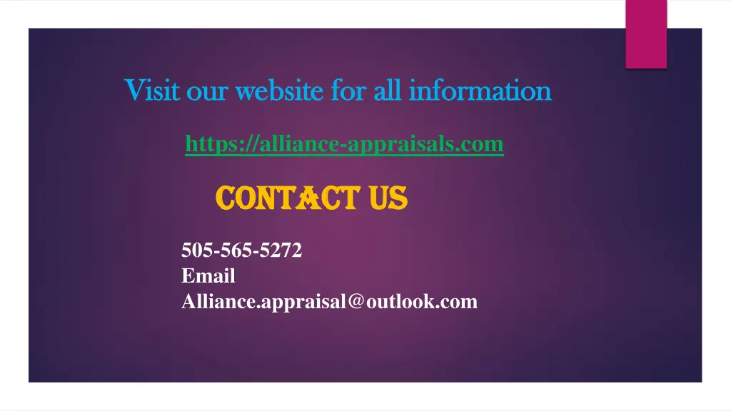 visit our website for all information visit