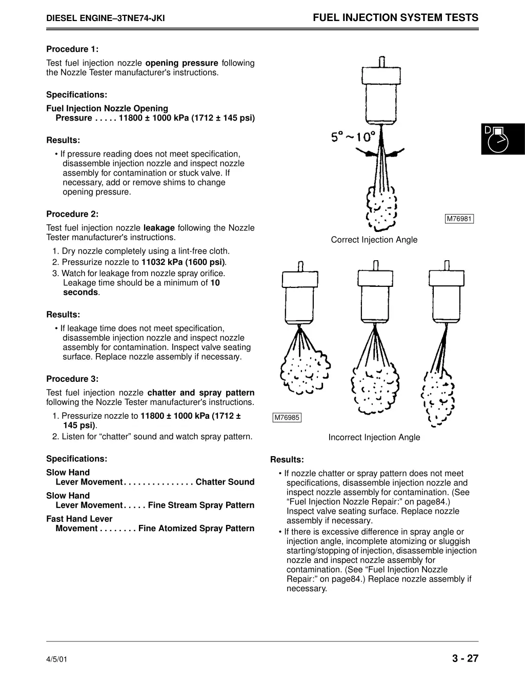 fuel injection system tests 1