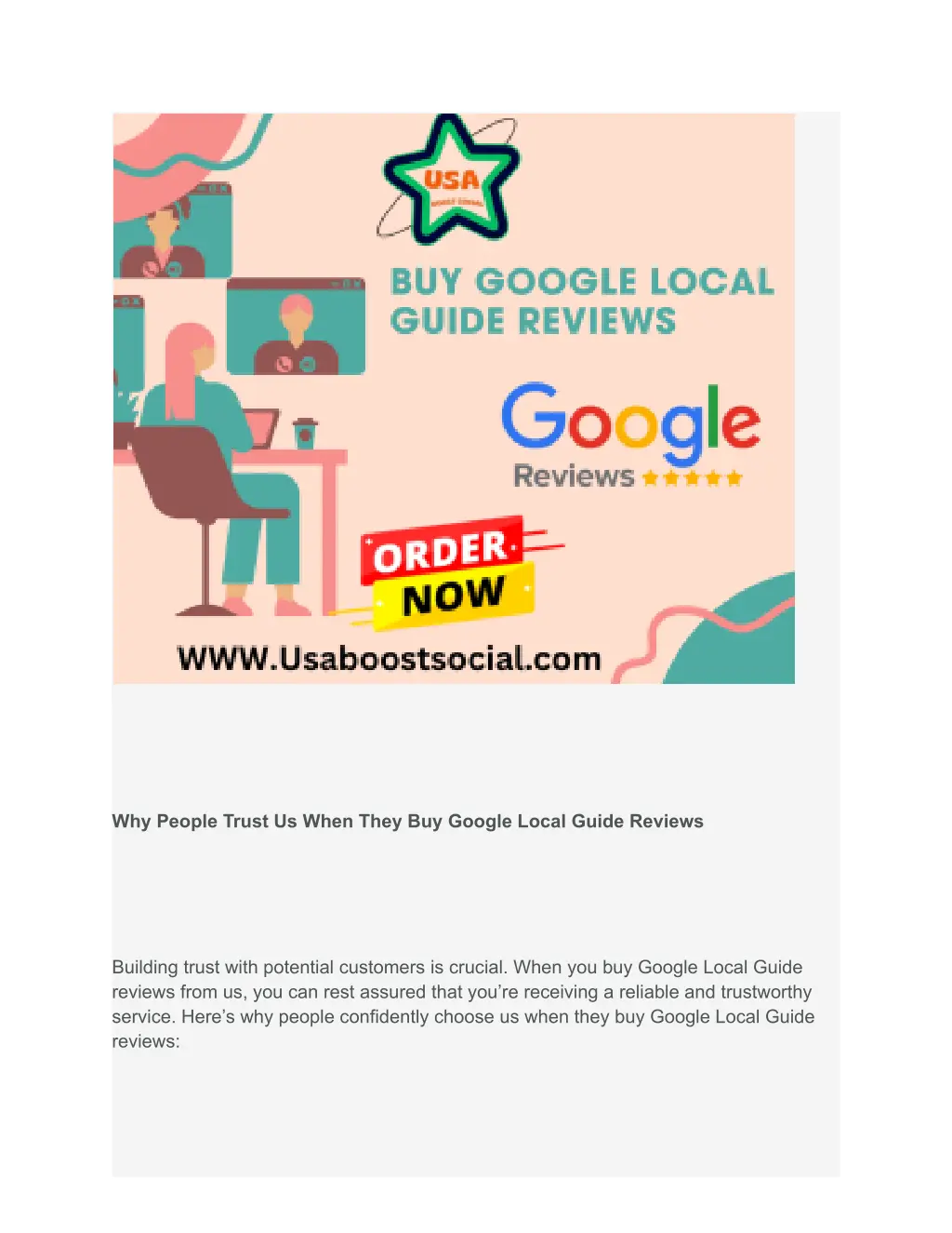 why people trust us when they buy google local