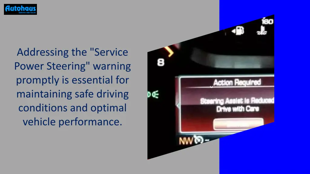 addressing the service power steering warning