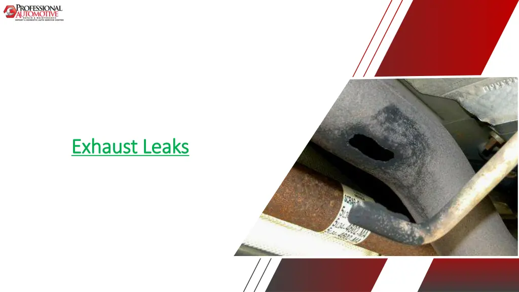 exhaust leaks exhaust leaks