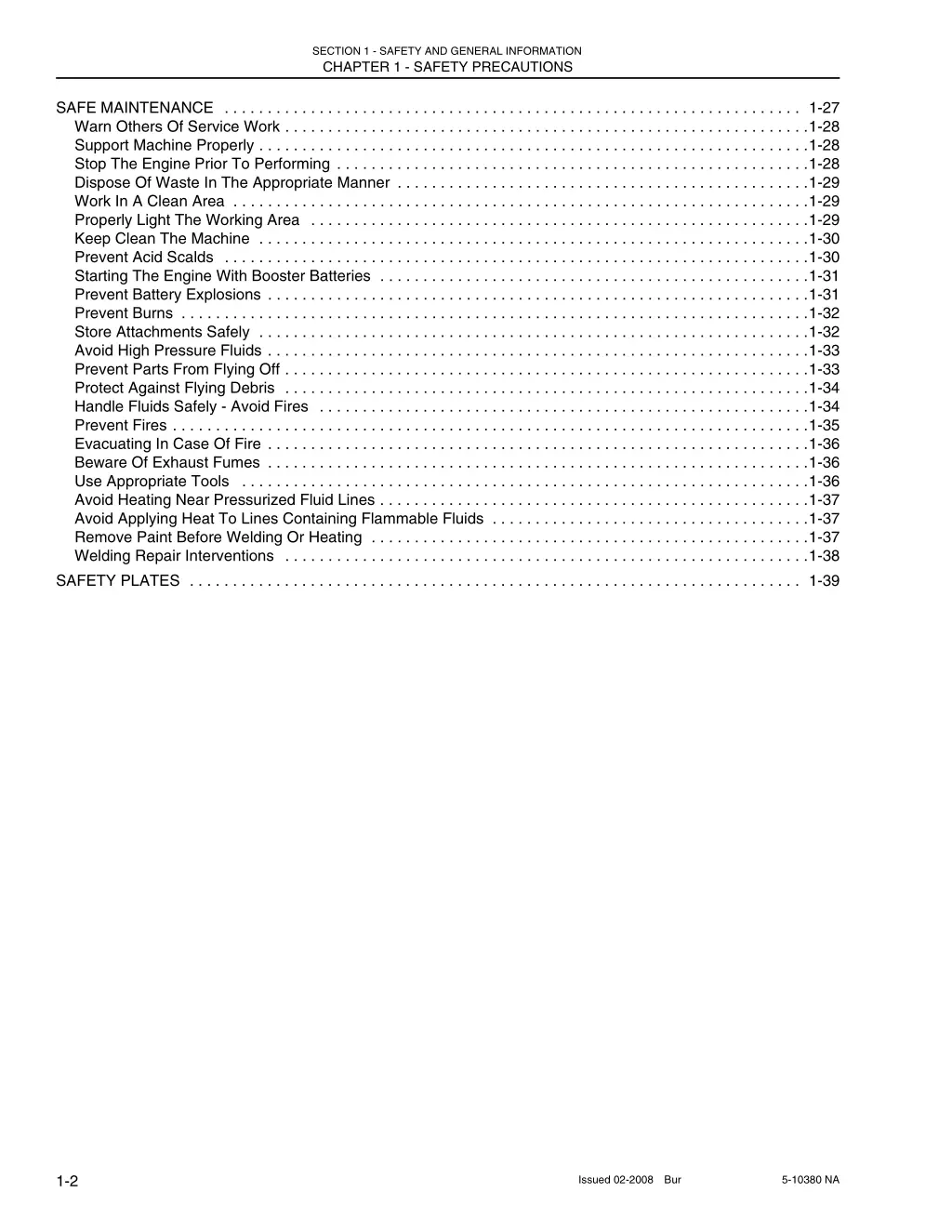 section 1 safety and general information 4