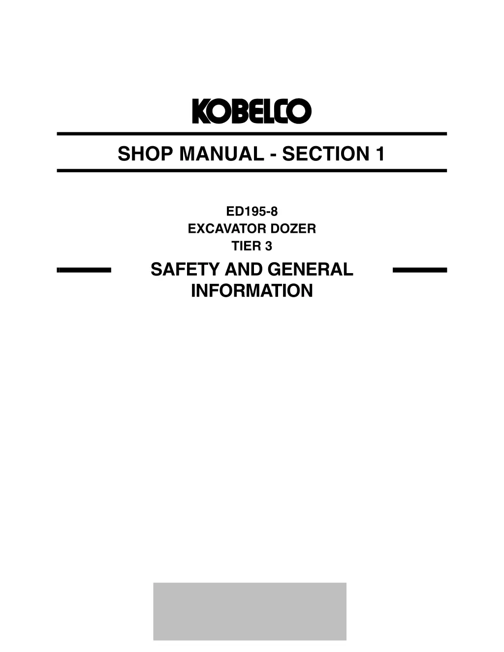 shop manual section 1