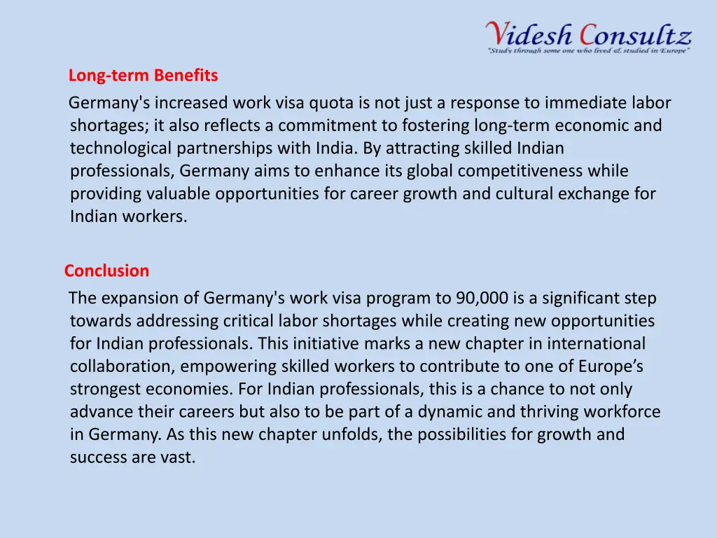 long term benefits germany s increased work visa