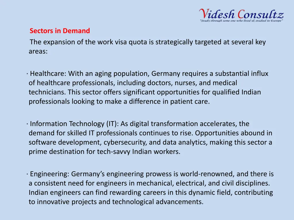 sectors in demand the expansion of the work visa