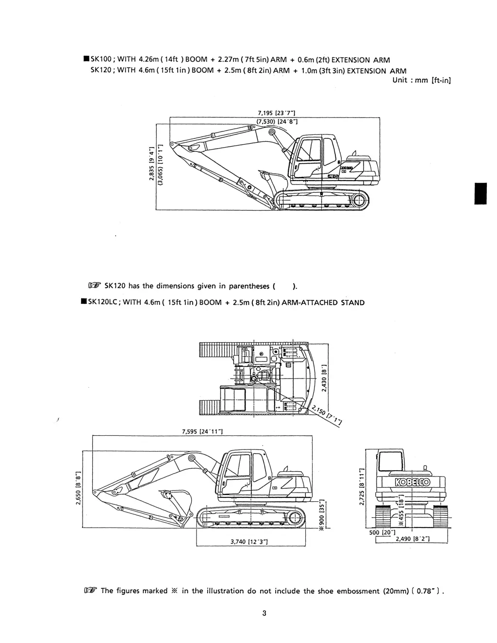 sk100 with 4 26m 14ft boom