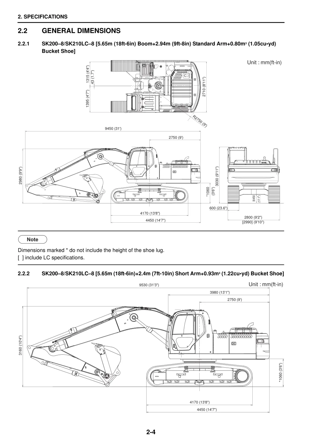 2 specifications 2