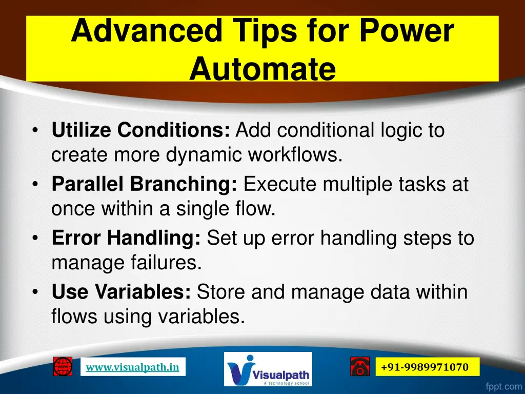 advanced tips for power automate