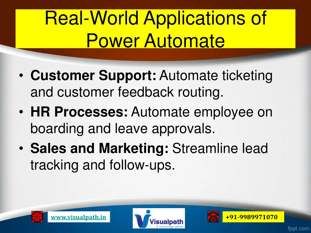 real world applications of power automate