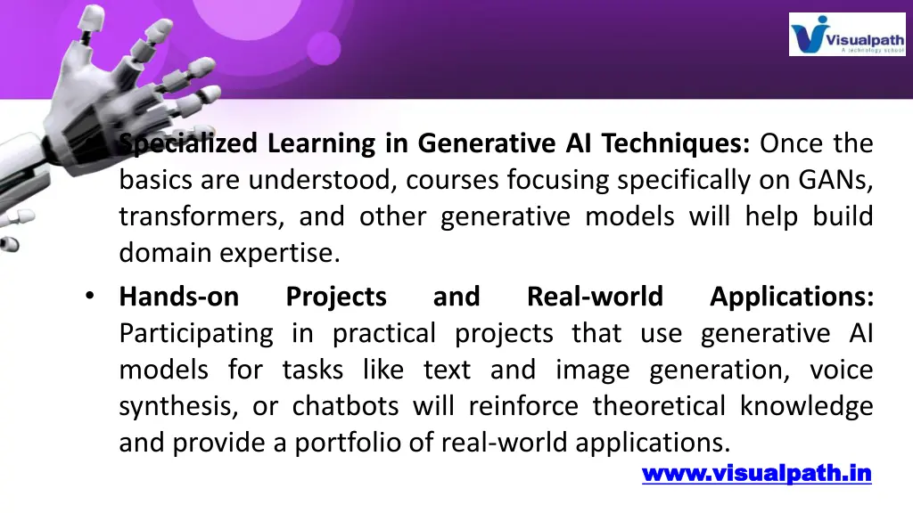 specialized learning in generative ai techniques