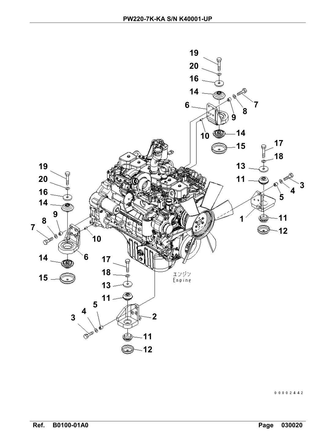 pw220 7k ka s n k40001 up 1