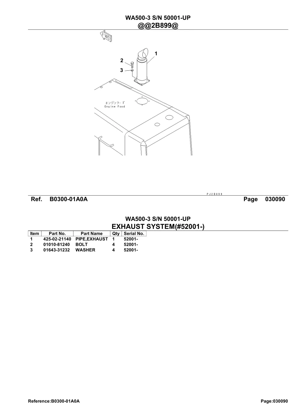 wa500 3 s n 50001 up @@2b899@