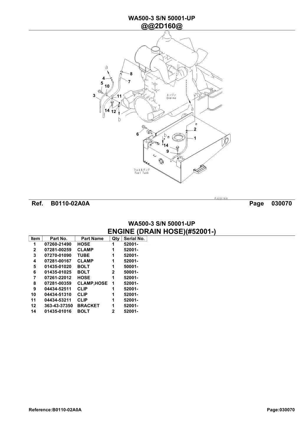 wa500 3 s n 50001 up @@2d160@