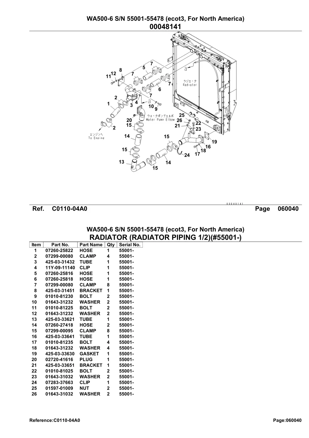 wa500 6 s n 55001 55478 ecot3 for north america 12