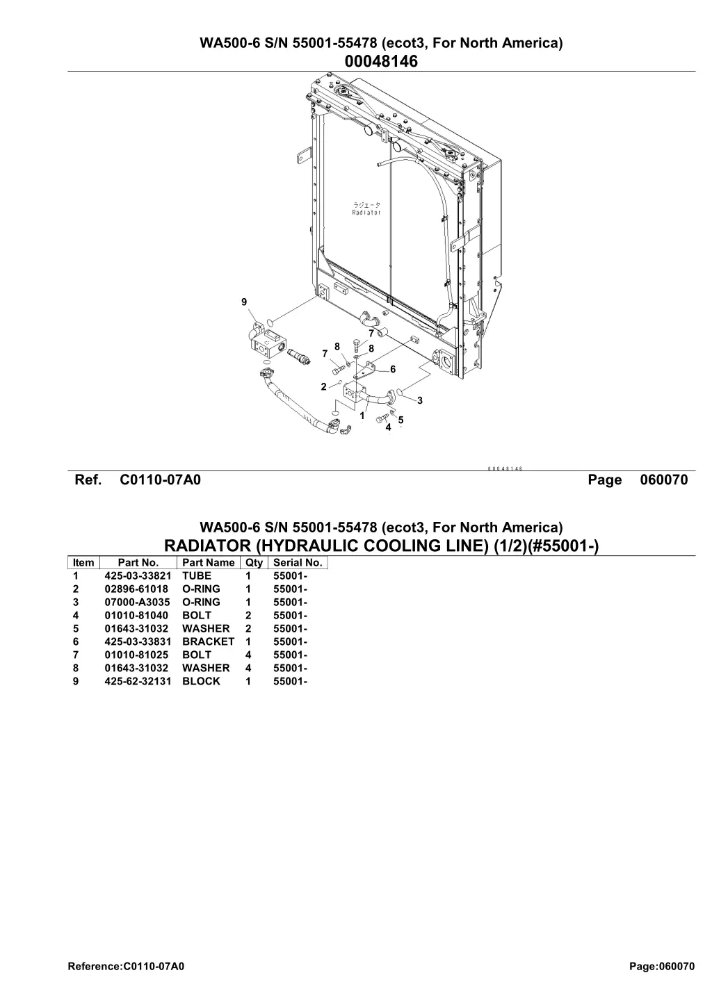 wa500 6 s n 55001 55478 ecot3 for north america 16