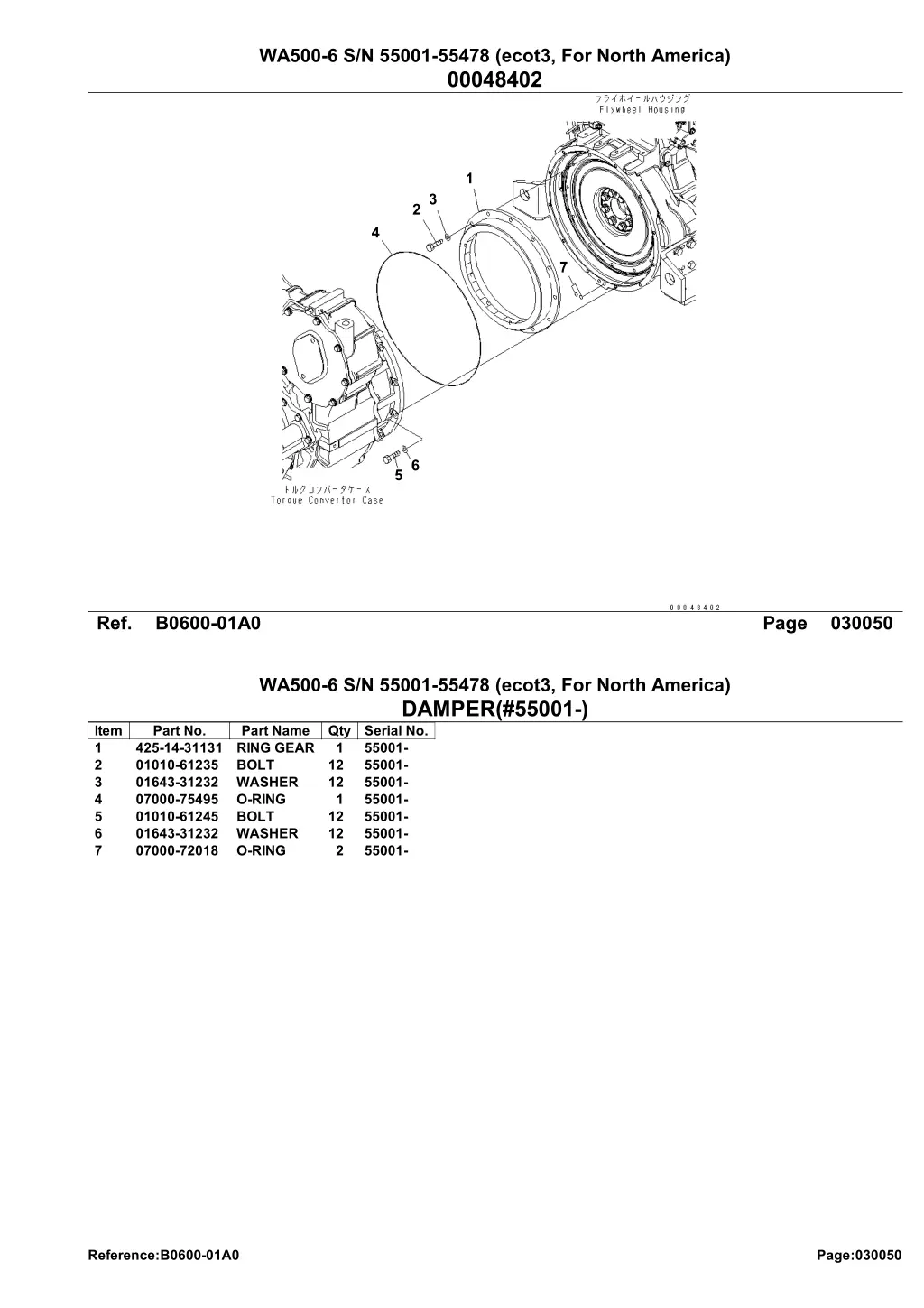 wa500 6 s n 55001 55478 ecot3 for north america 6