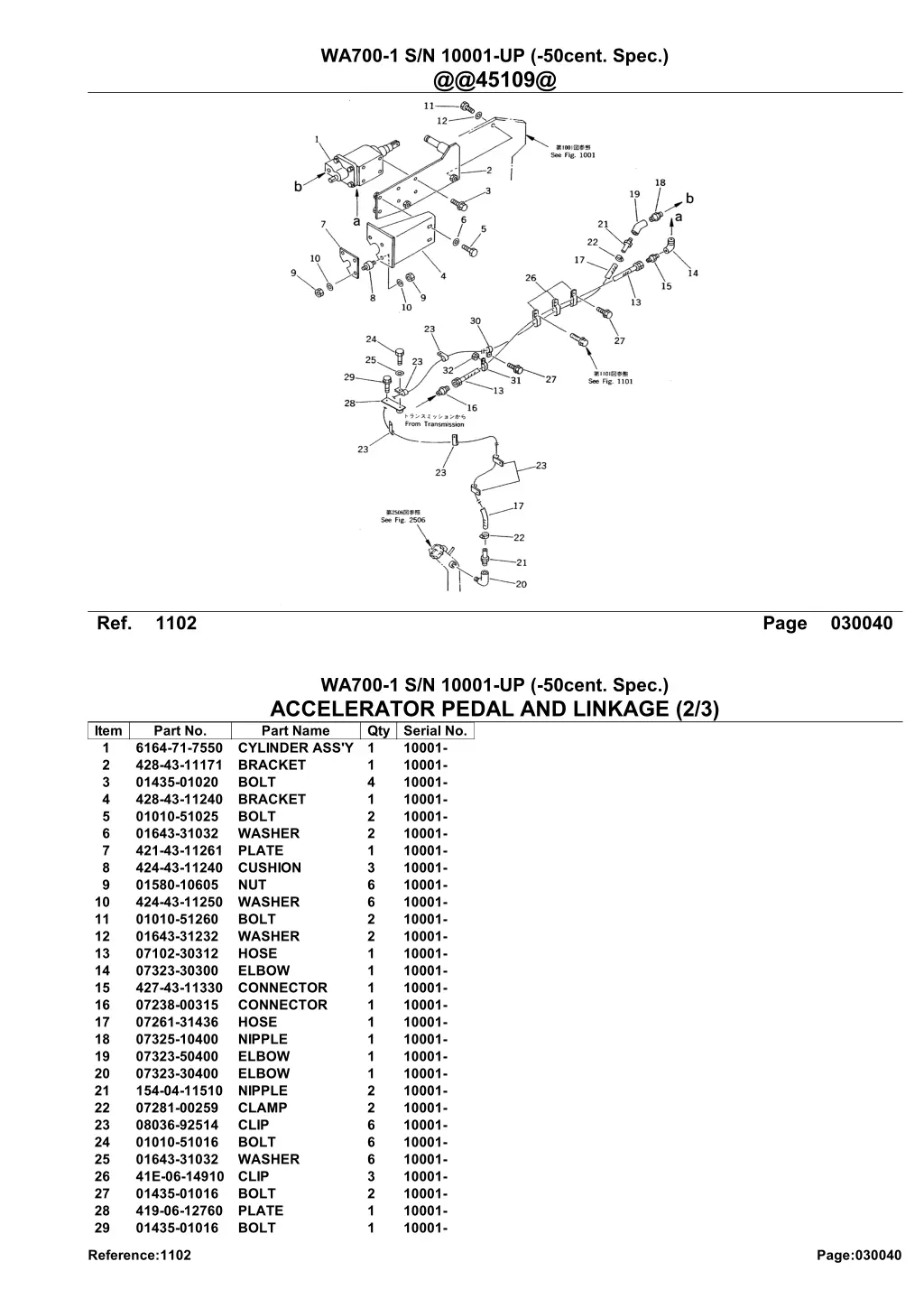 wa700 1 s n 10001 up 50cent spec @@45109@