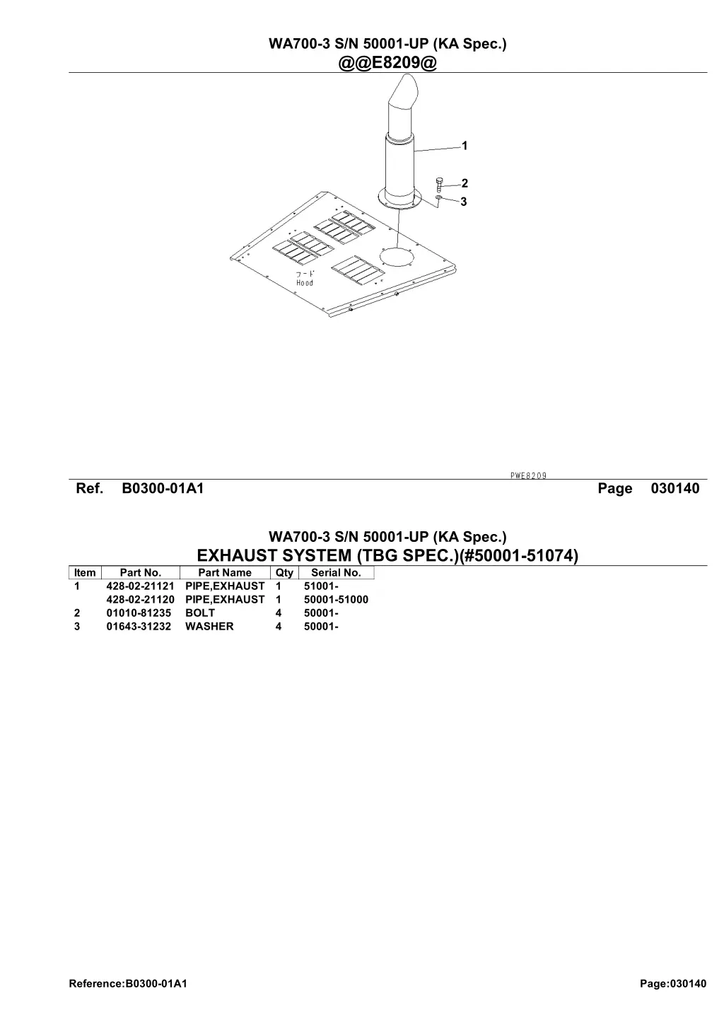 wa700 3 s n 50001 up ka spec @@e8209@