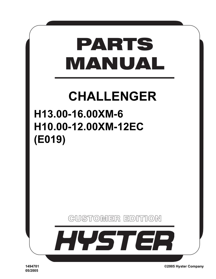 parts manual