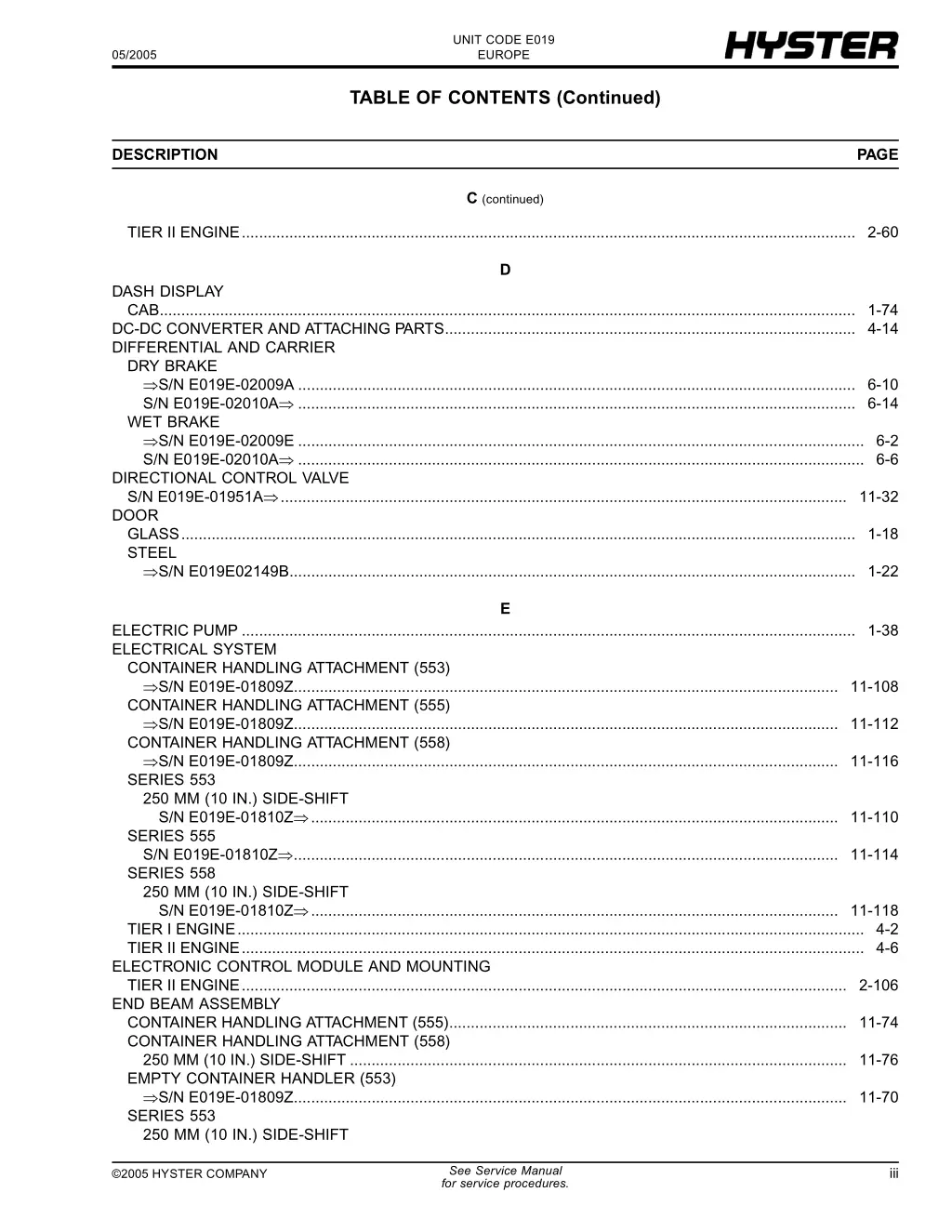 unit code e019 europe 3