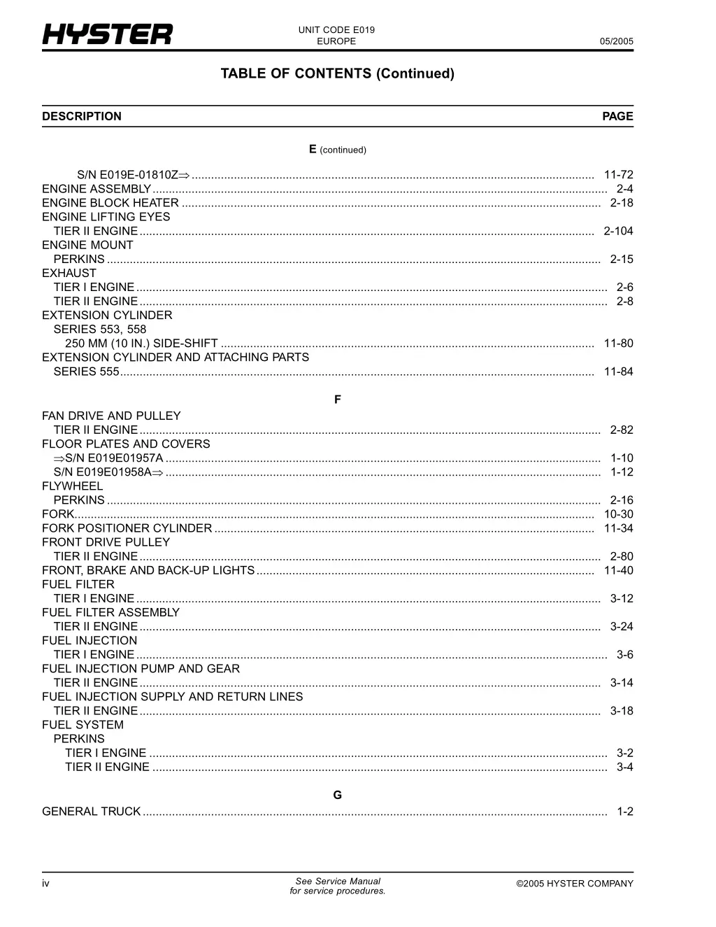 unit code e019 europe 4