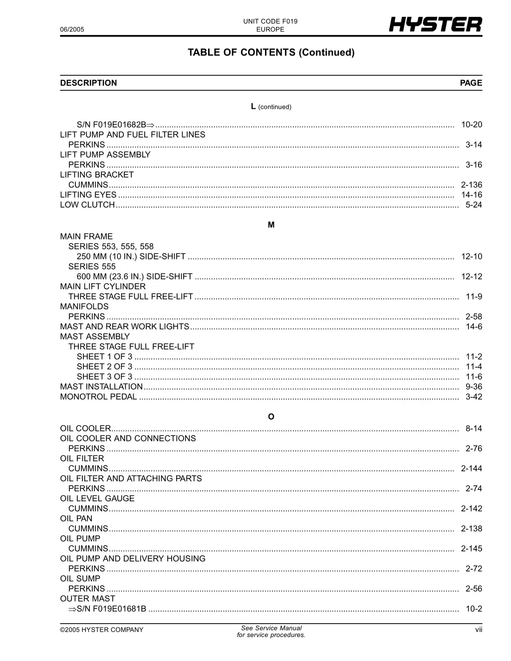 unit code f019 europe 7