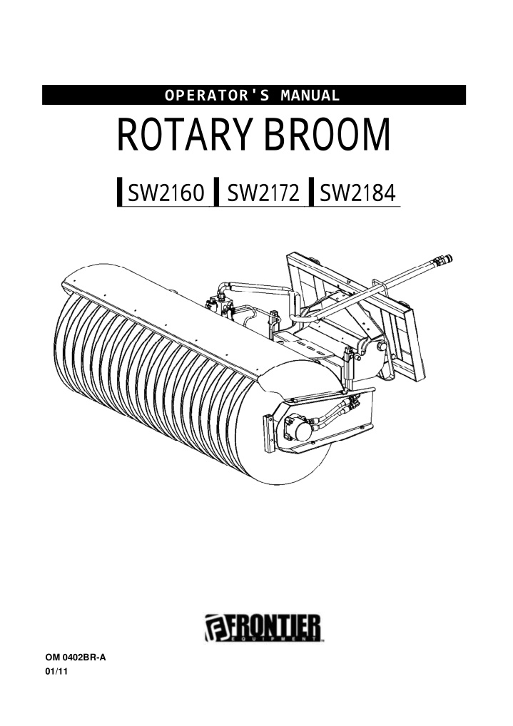 operator s manual rotary broom