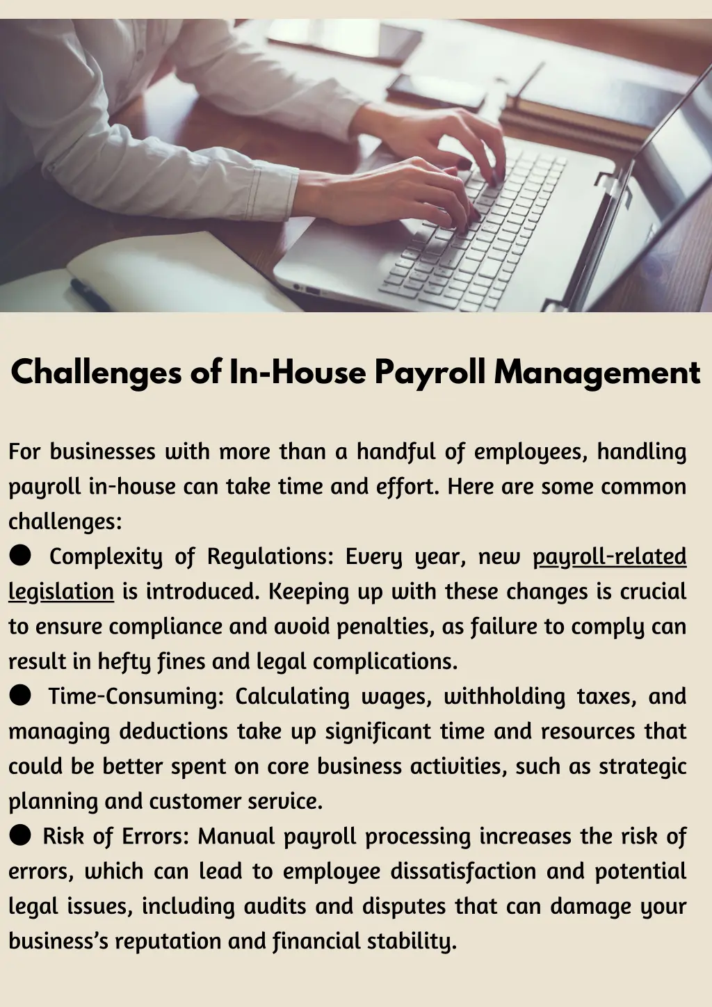 challenges of in house payroll management