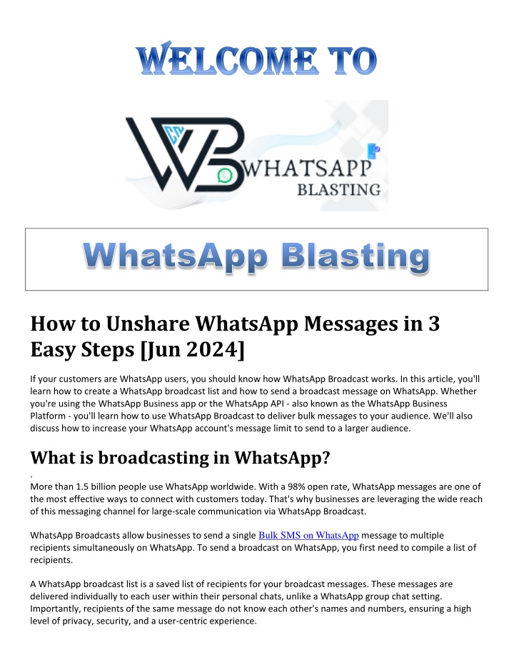 how to unshare whatsapp messages in 3 easy steps