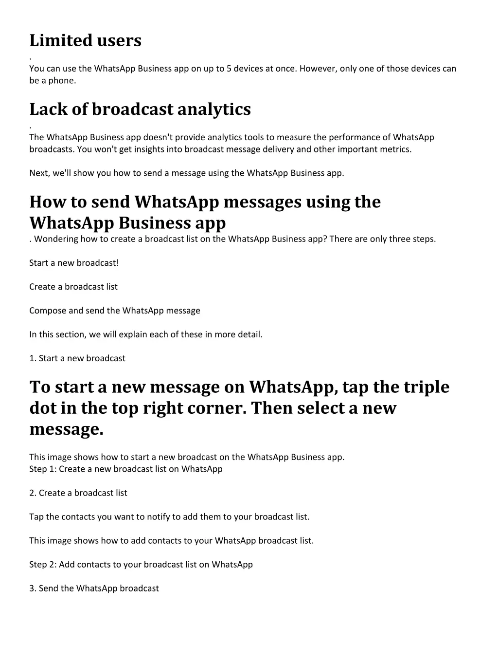 limited users you can use the whatsapp business