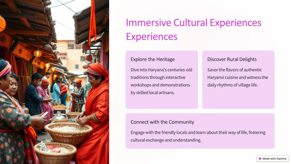 immersive cultural experiences experiences