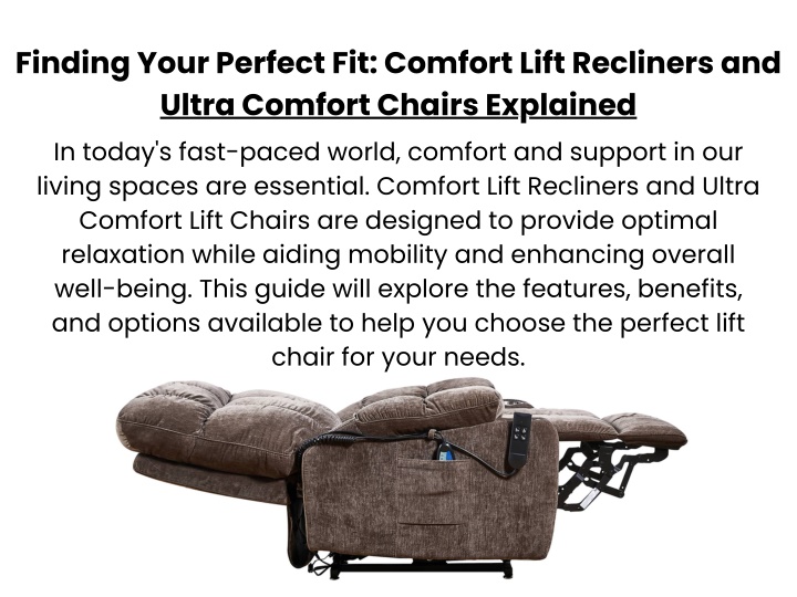 finding your perfect fit comfort lift recliners