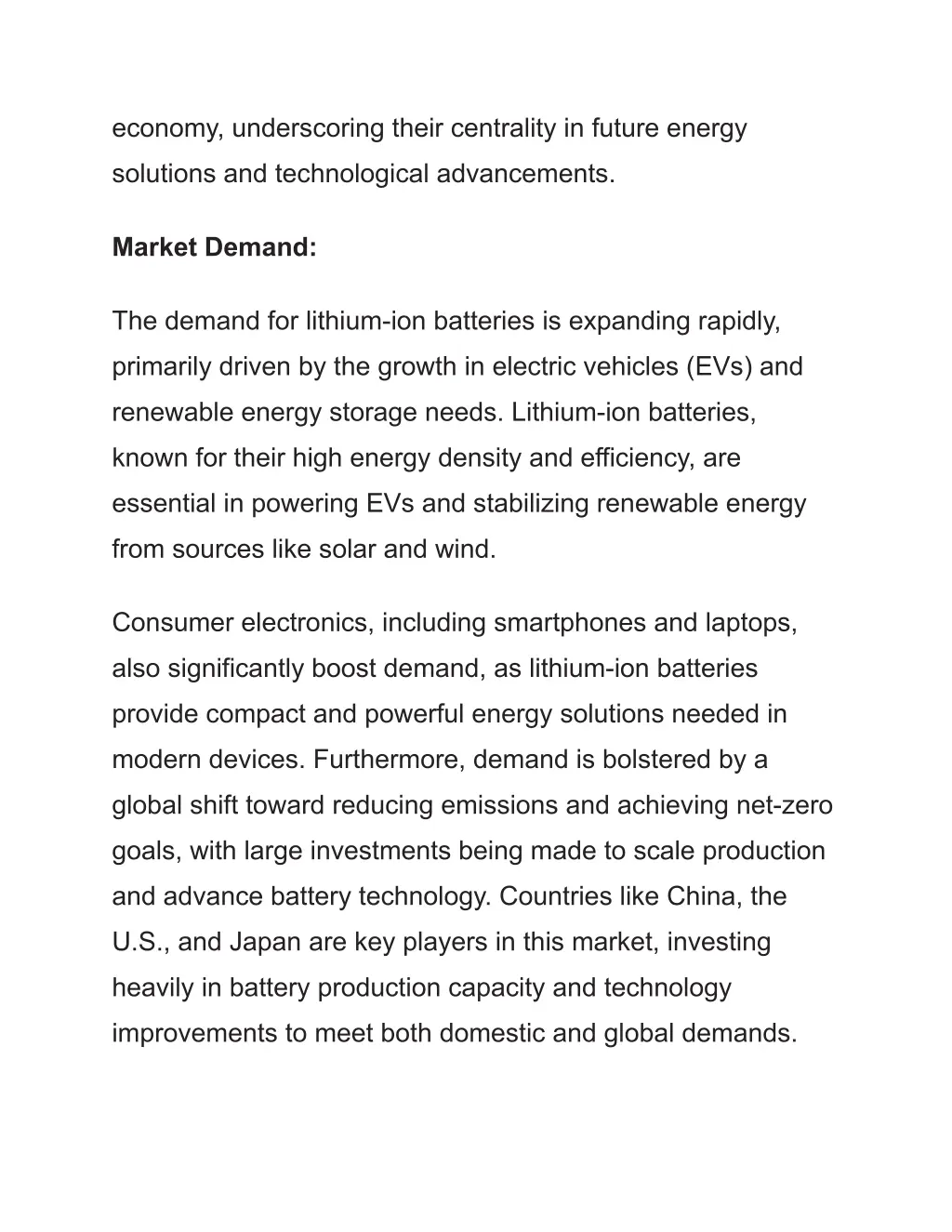 economy underscoring their centrality in future