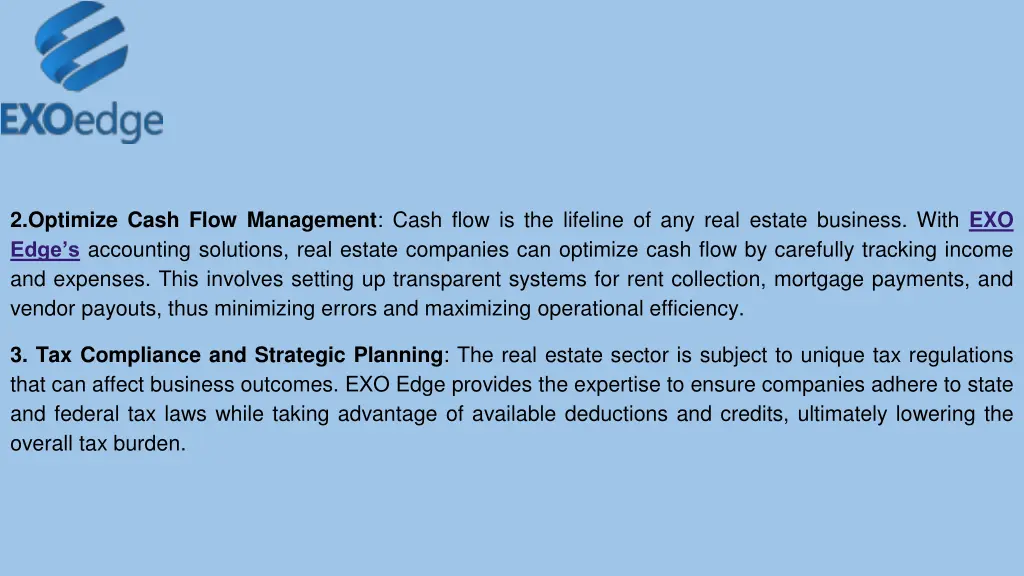 2 optimize cash flow management cash flow