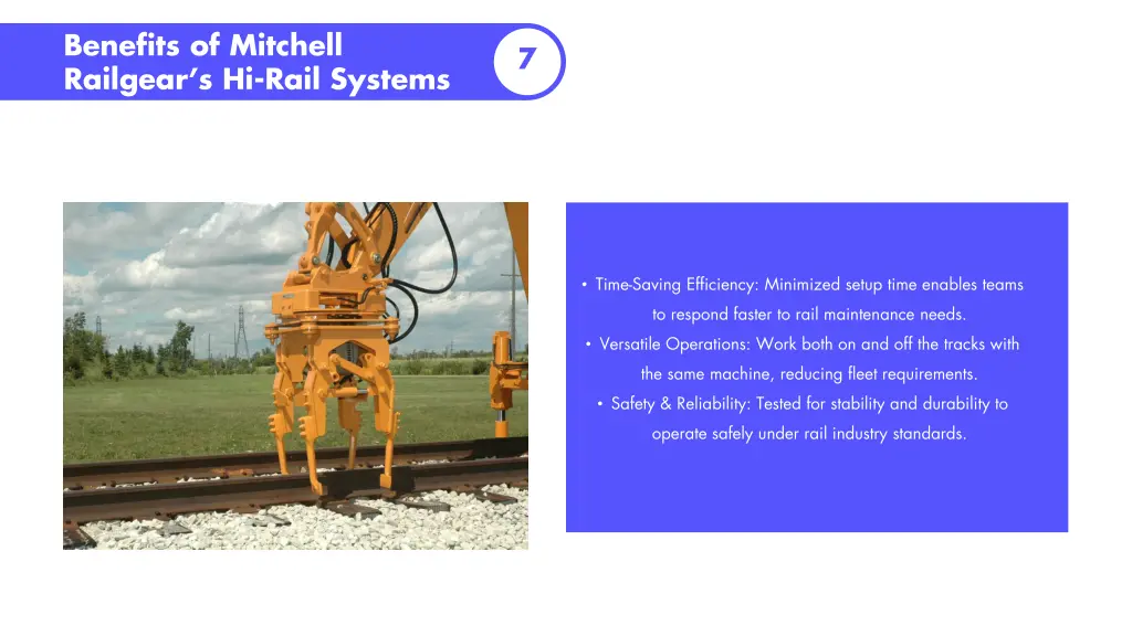 benefits of mitchell railgear s hi rail systems