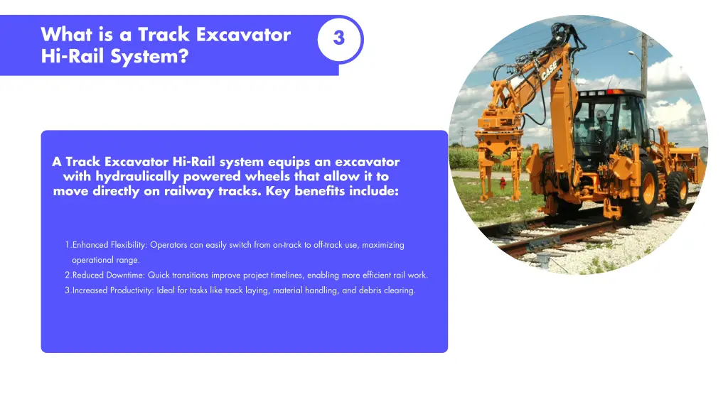 what is a track excavator hi rail system