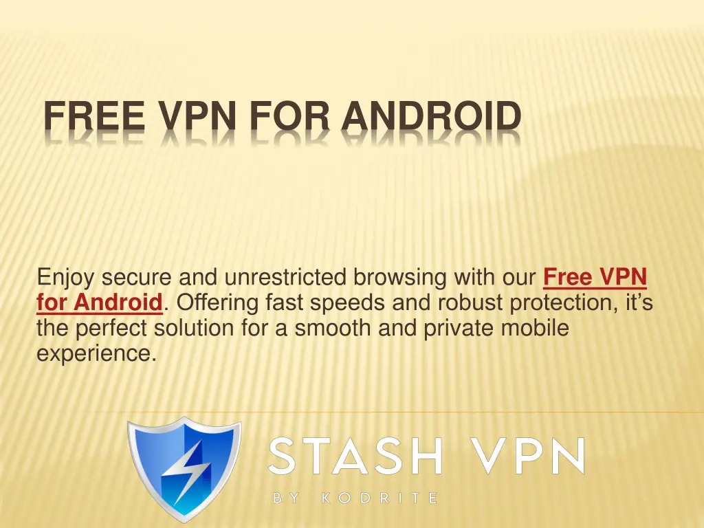 free vpn for android