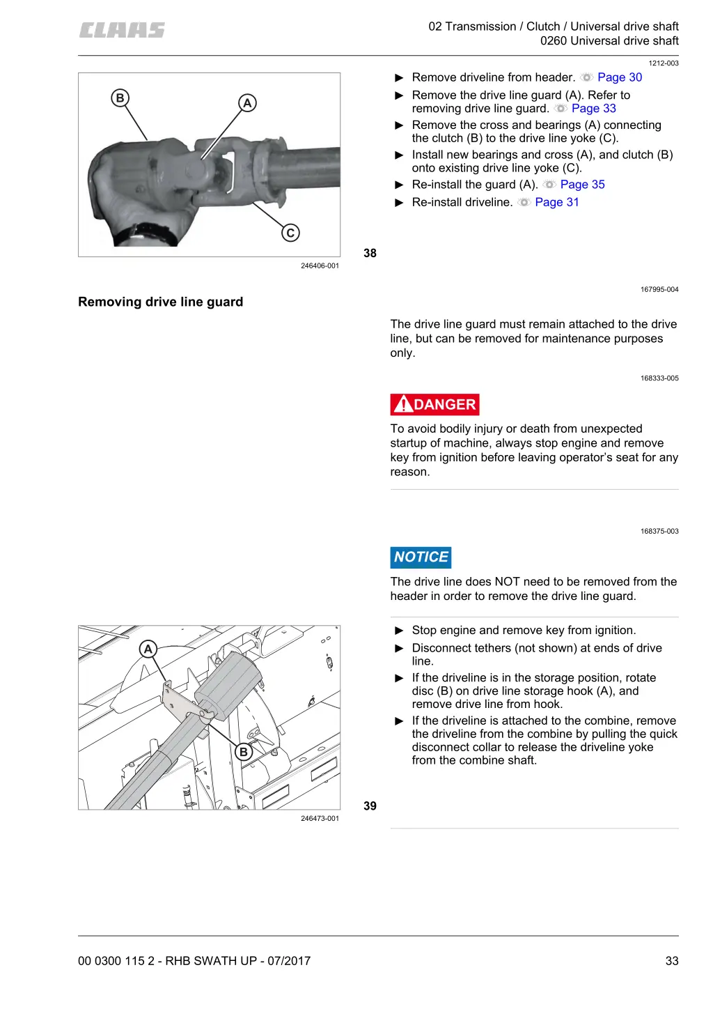 02 transmission clutch universal drive shaft 0260 3