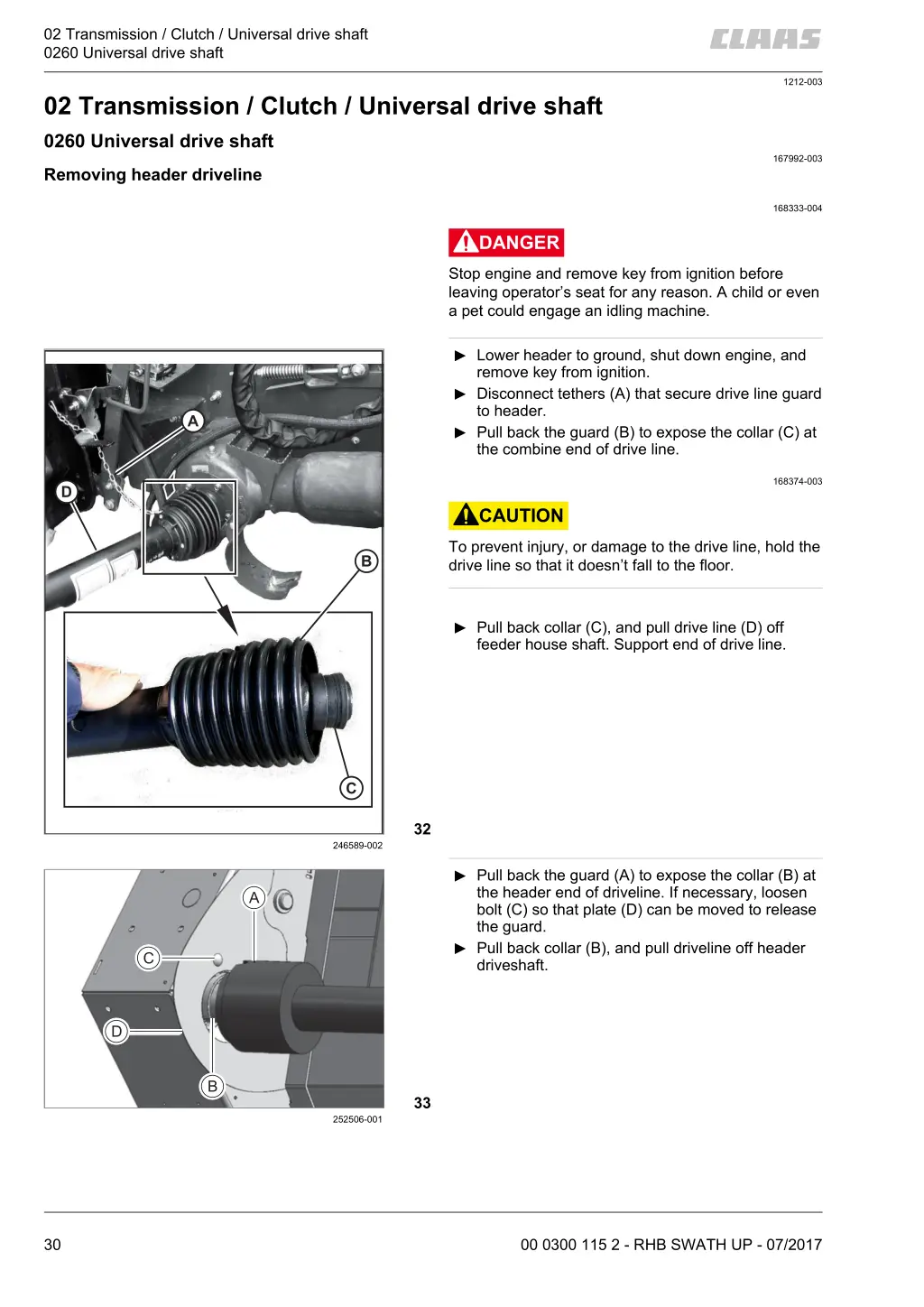 02 transmission clutch universal drive shaft 0260