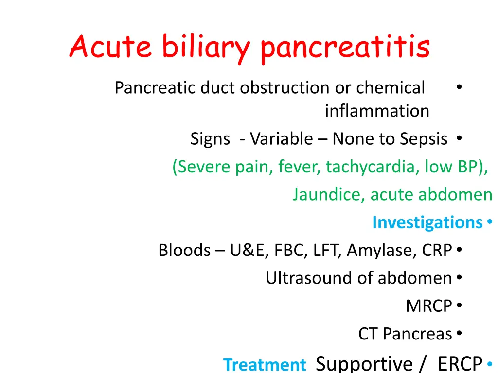 acute biliary pancreatitis