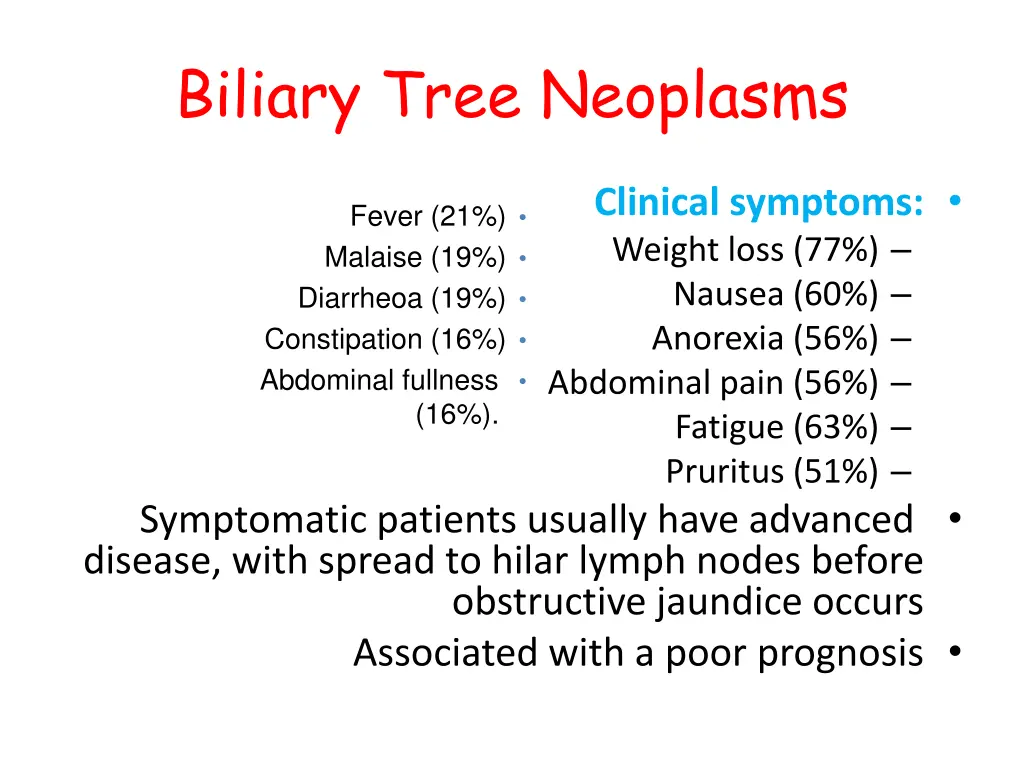 biliary tree neoplasms