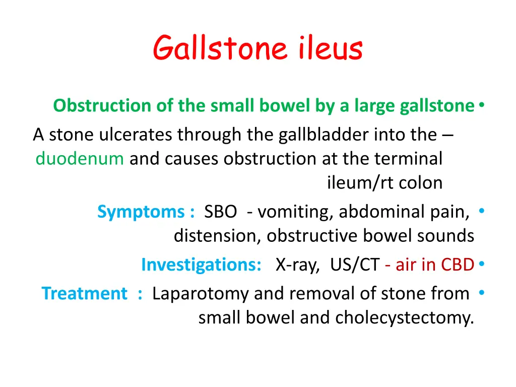 gallstone ileus