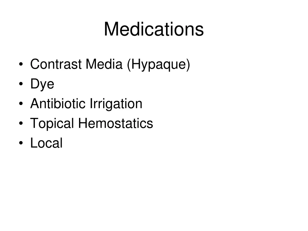 medications