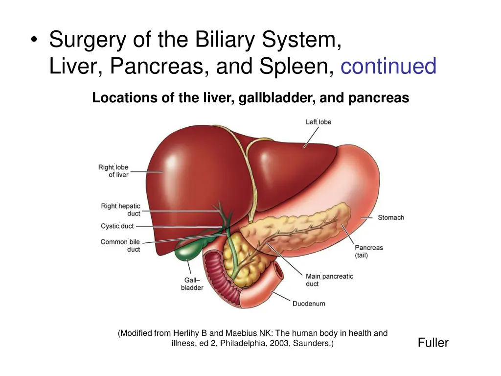 surgery of the biliary system liver pancreas