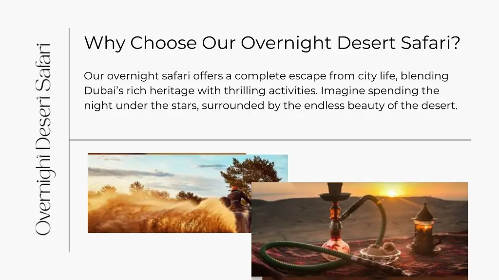 why choose our overnight desert safari