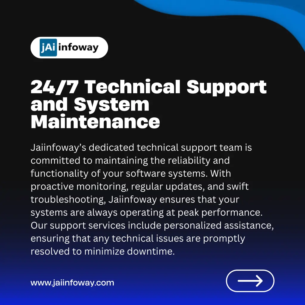 24 7 technical support and system maintenance