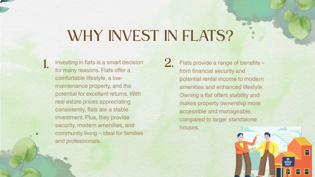 investing in flats is a smart decision for many