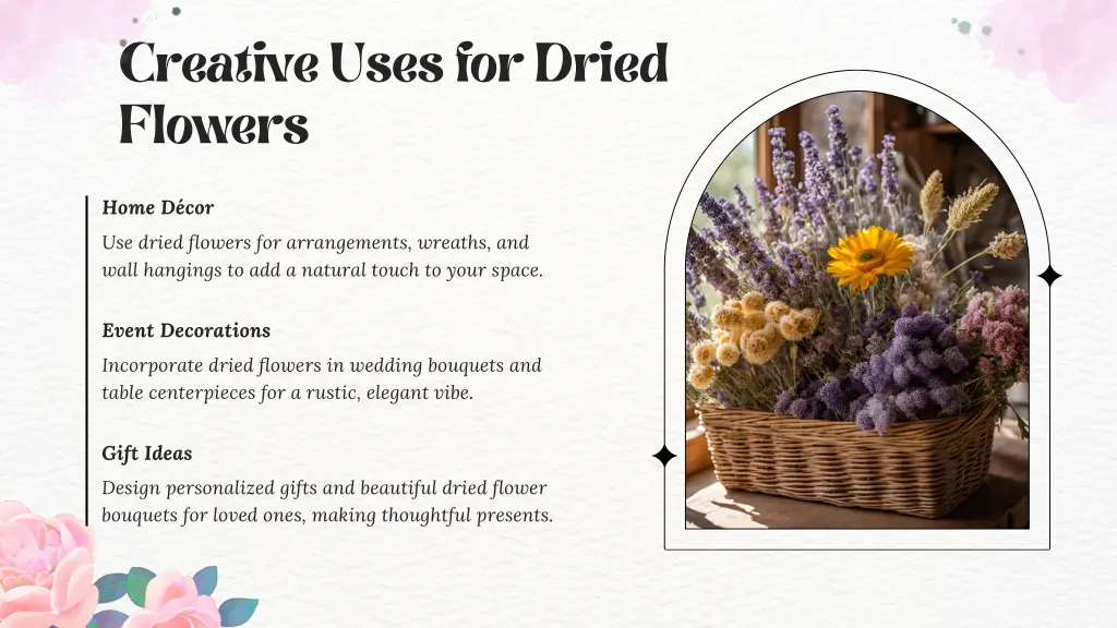 creative uses for dried flowers