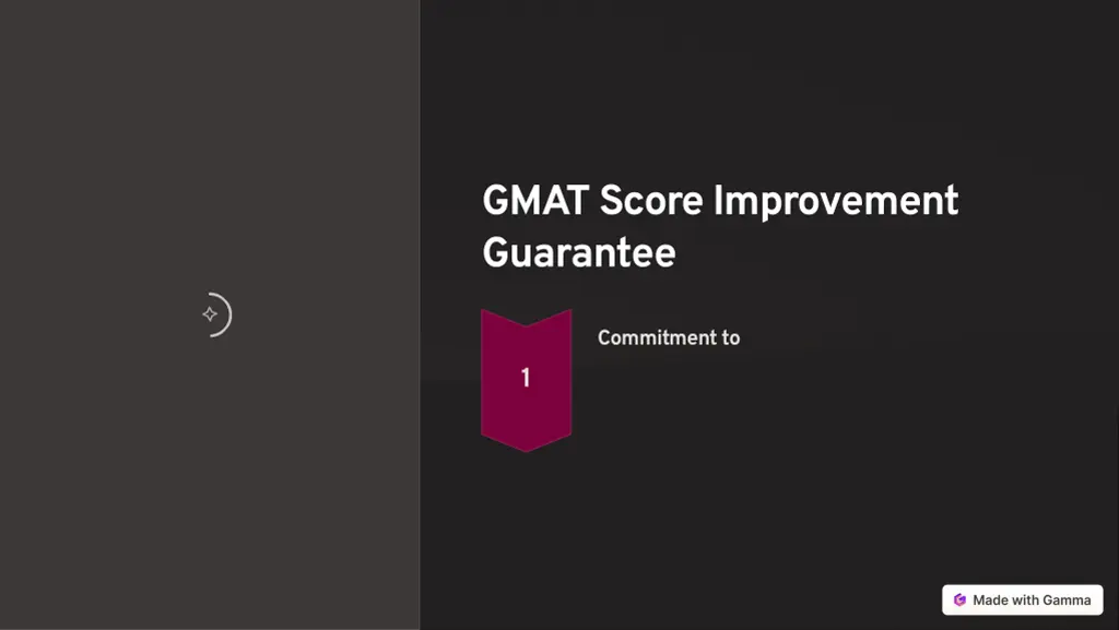 gmat score improvement guarantee