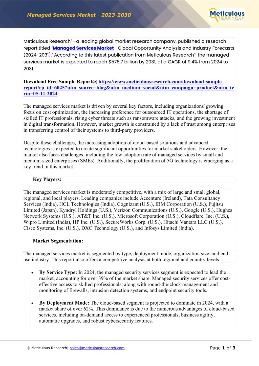 managed services market 2023 2030